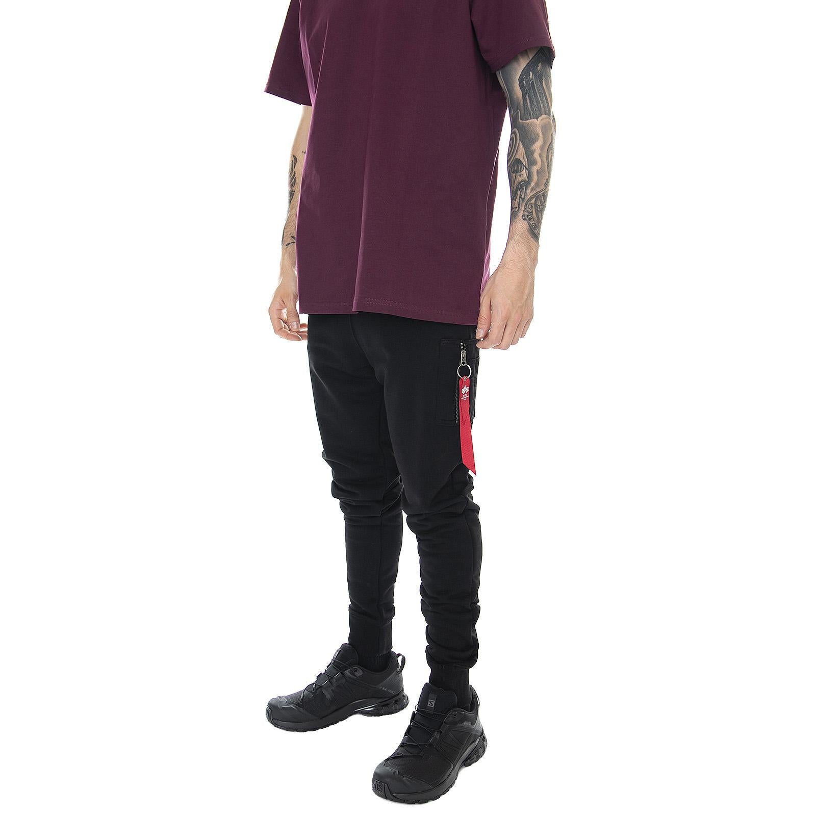 X-Fit Slim Cargo Pants - Black - Pantaloni Uomo Neri 178333-03  ALPHA INDUSTRIES 