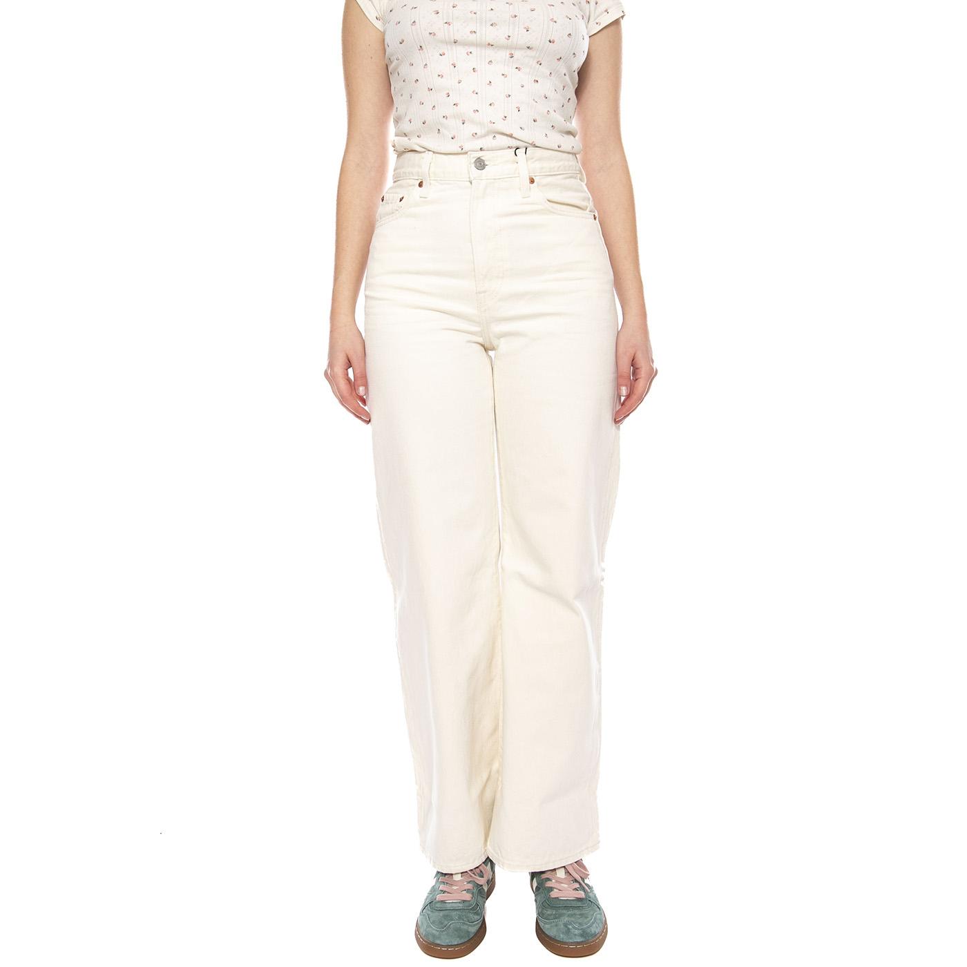 Ribcage Wide Leg H223 Polar Perimeter - Pantaloni Donna Beige A6081 0009 LEVIS 