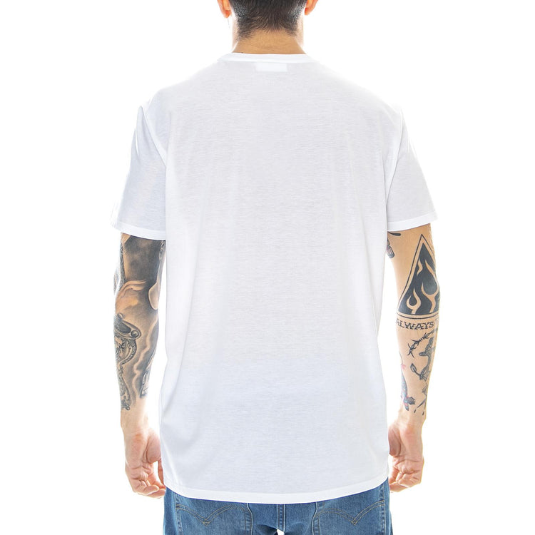 001 Logo - Maglietta Girocollo Uomo Bianca TH6709-001  LACOSTE 