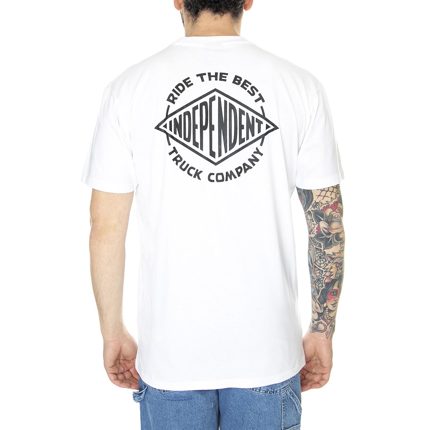 Seal Summit T-Shirt White - Maglietta Girocollo Uomo Bianca INA-TEE-6765  INDEPENDENT 