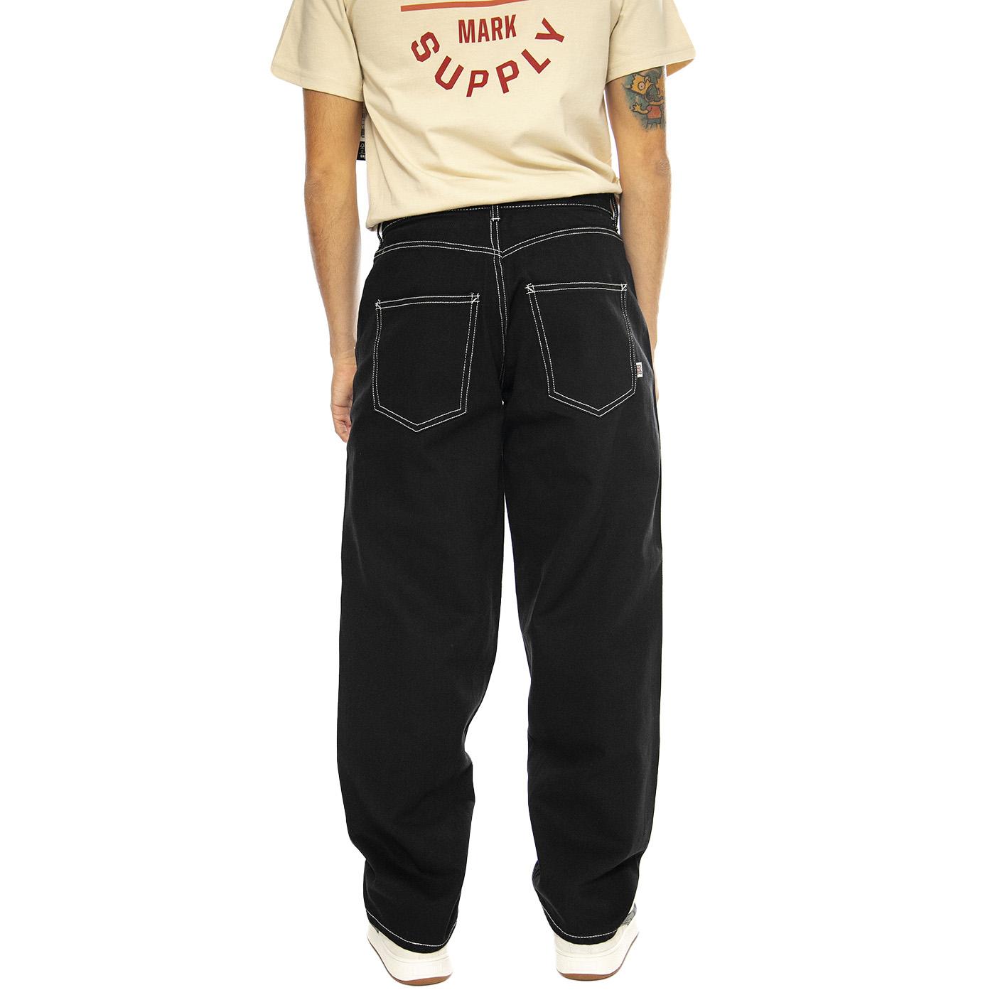 Camper Pant Black / White - Pantaloni Uomo Neri PT00242-BKWHT  HUF 