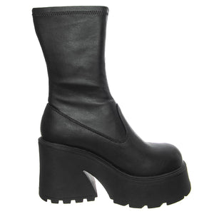 Found Black Stretch Pu - Stivali Donna Neri WSSFOUND-BLK  WINDSOR SMITH 