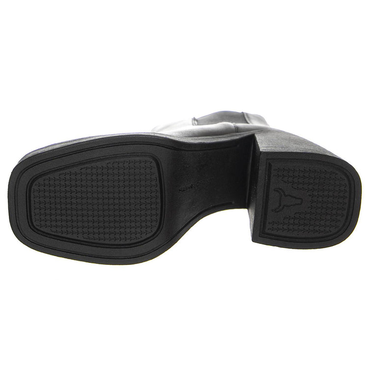 PRIORITY BLACK LEATHER - Stivaletti alla Caviglia Donna Neri WSSPRIORITY-BLK . WINDSOR SMITH 