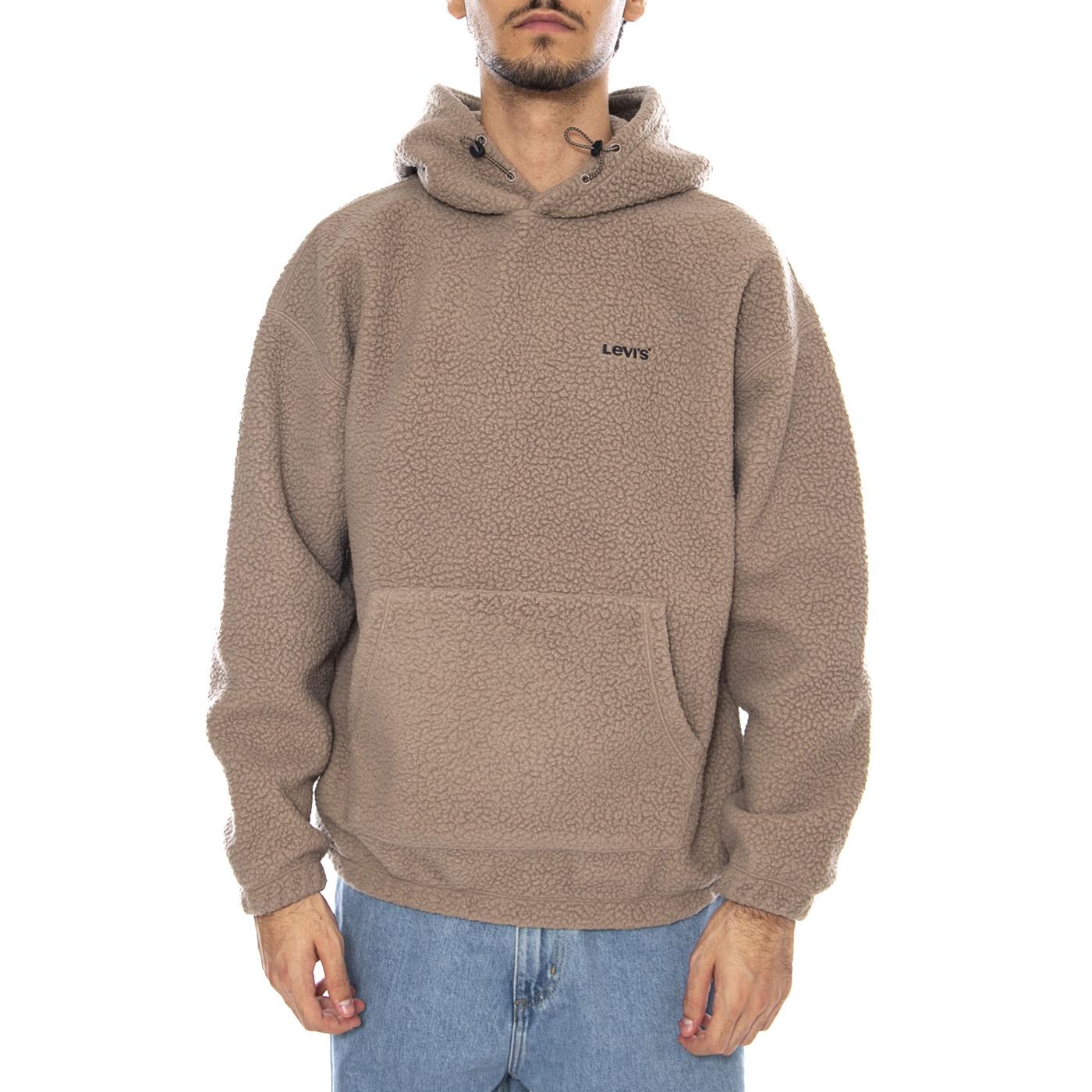 Cozy Up Hoodie Fungi Neutral - Felpa con Cappuccio Uomo Grigia A1034-0028 . LEVIS 