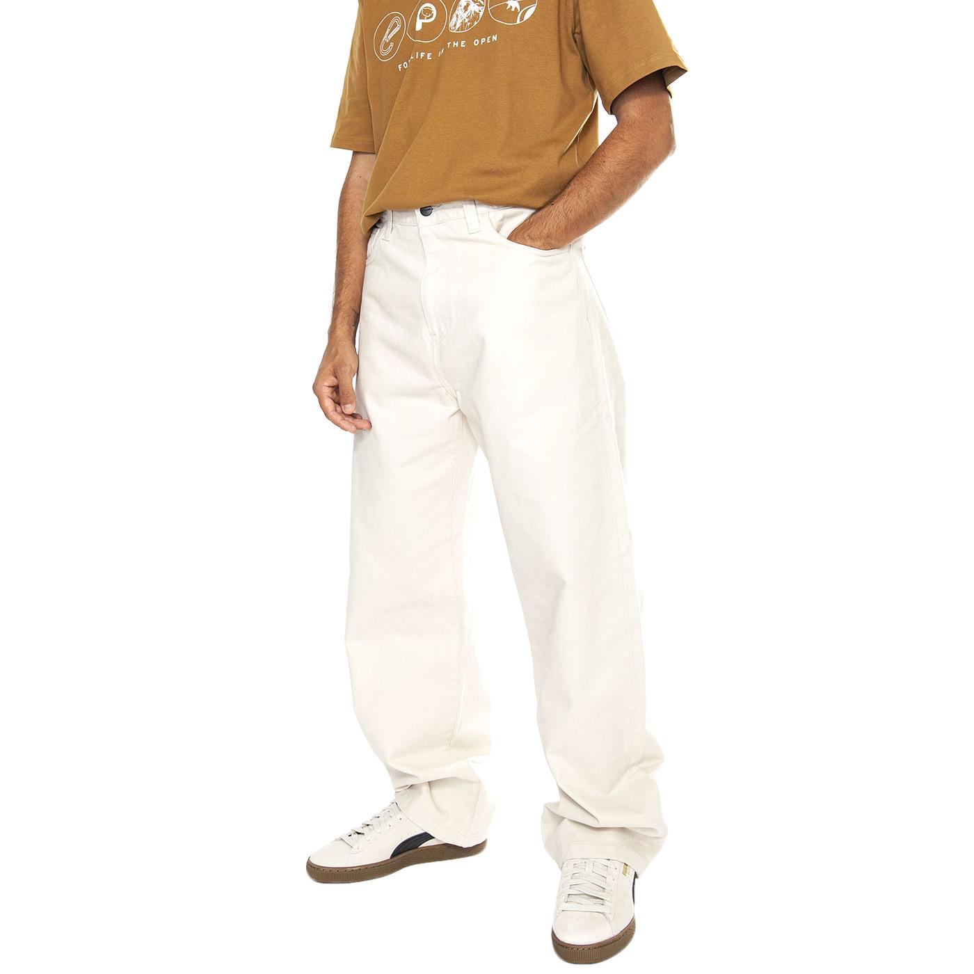 Landon Pant Moonbeam rinsed - Pantaloni Uomo Beige I033756.MOO02  CARHARTT WIP 