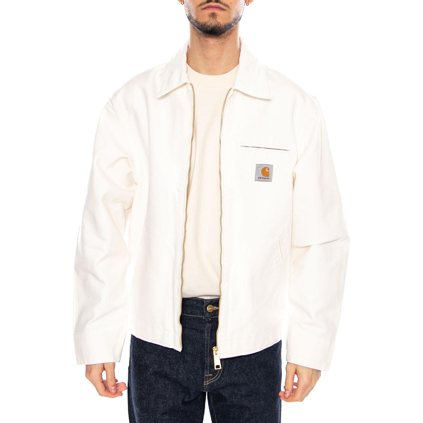 Detroit Jacket Wax / Waz - Giacca con Zip Uomo Bianca I033112 0DJ02 CARHARTT WIP 