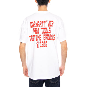 S/S Blocks T-Shirt White - Maglietta Girocollo Uomo Bianca I036231 02XX CARHARTT WIP 