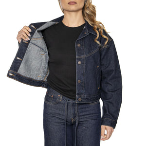 Shrunken 90S Trucker Western Dream Nice Dream - Giacca Donna Blu 001WO-0001 . LEVIS 