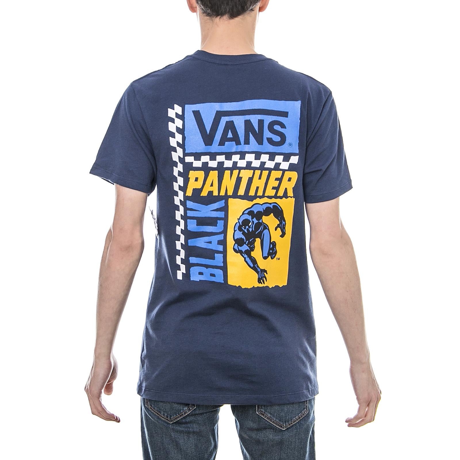 MN VANS X MARVEL BLACK PANTHER T-SHIRT - dress blues VA3HUPLKZ  VANS 