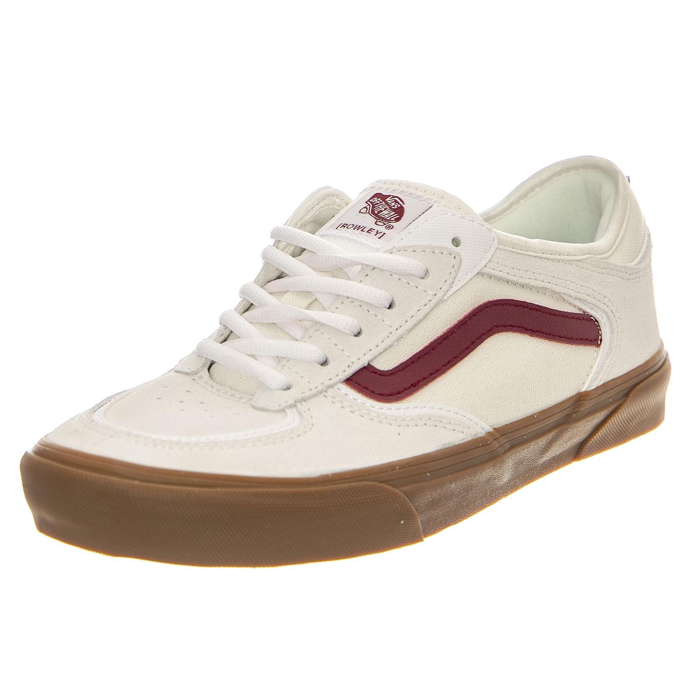 Skate Rowley Red / White / Gum - Scarpe Uomo Bianche VN0A2Z3O6LQ1  VANS 