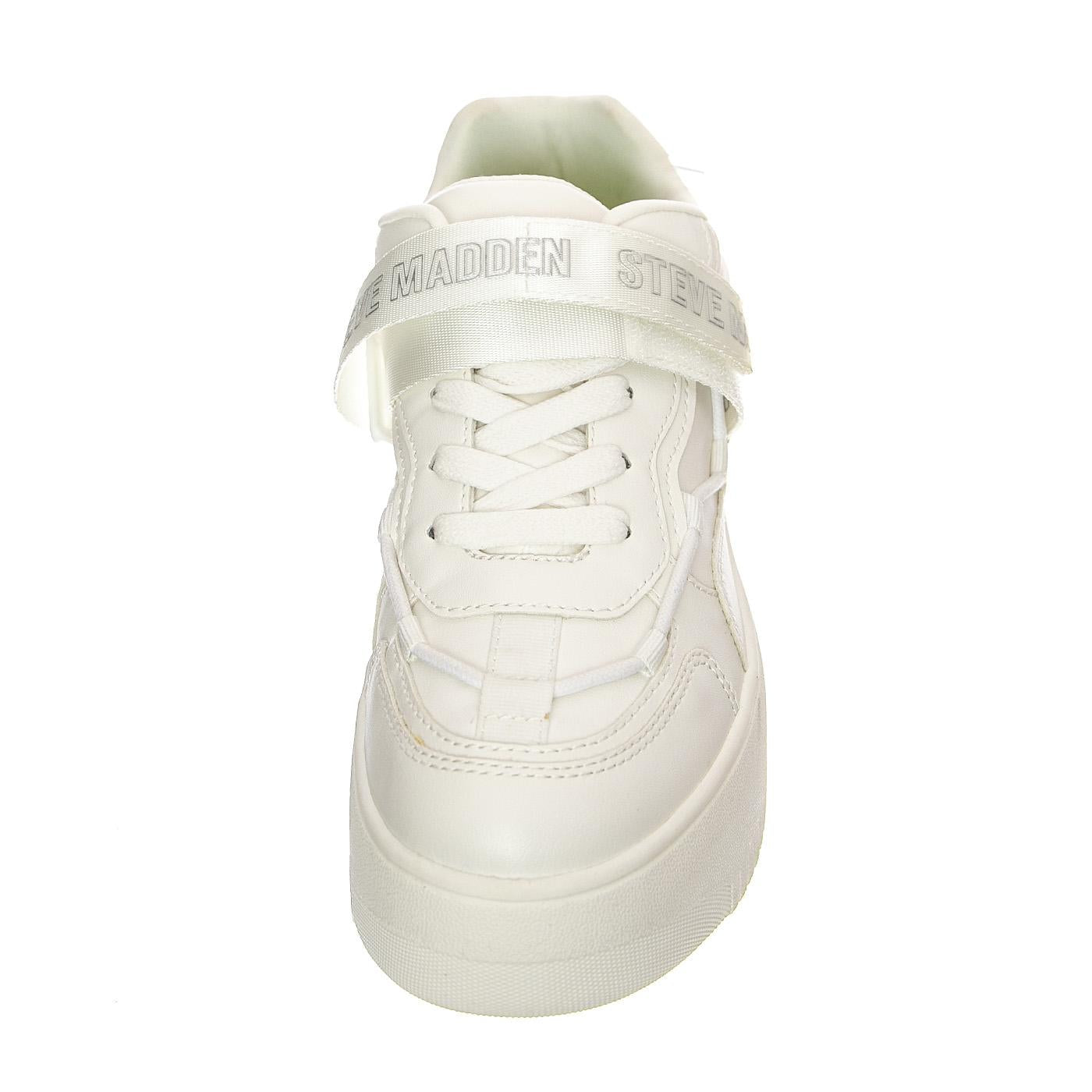 Off Court White / White - Scarpe Stringate Profilo Basso Donna Bianche SMPOFF COURT-WHT  STEVE MADDEN 