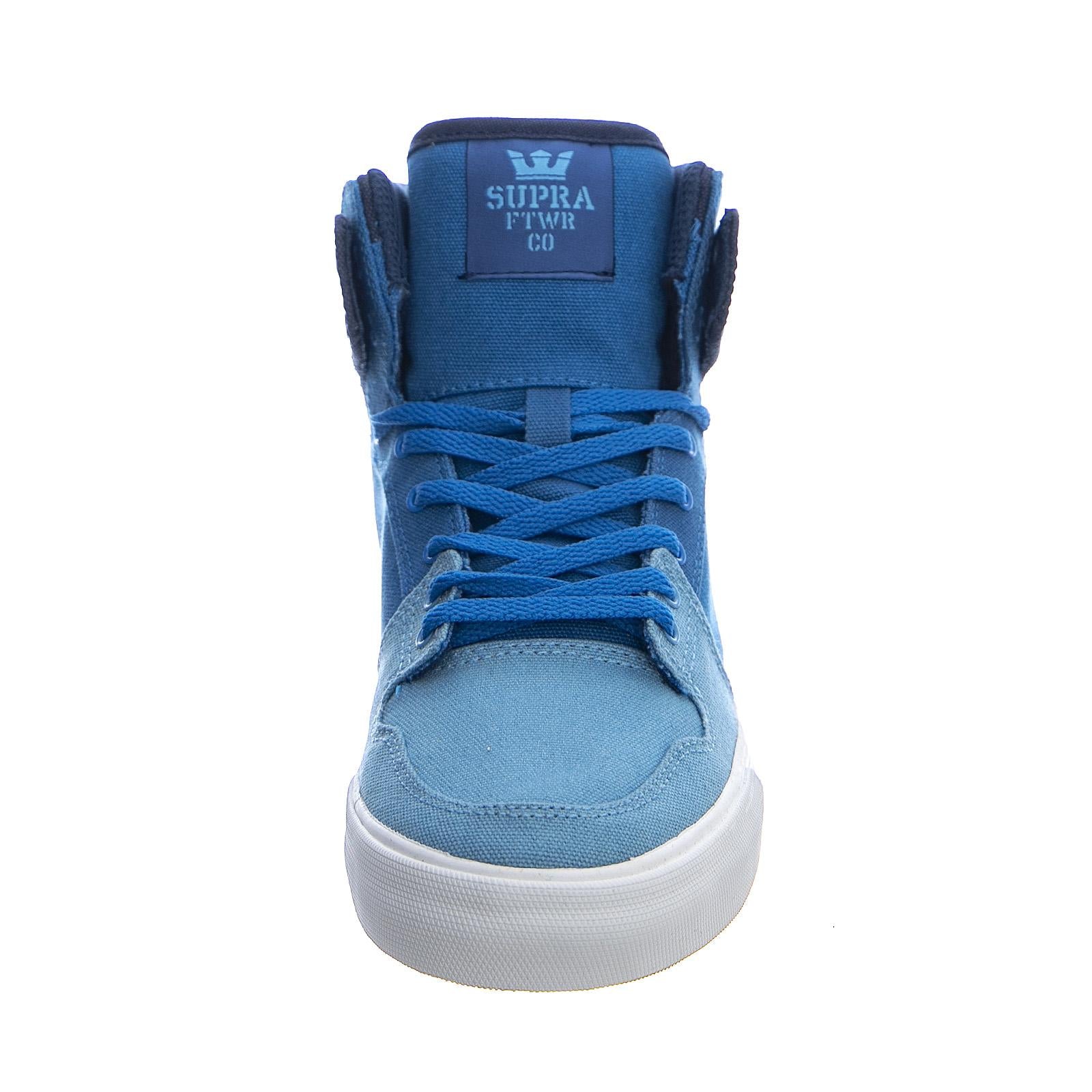 Kids Vaider Cornestone 430 Sneakers - Blue Gradient / White - Scarpe Profilo Alto Bambino Blu 58200-430-M-430  SUPRA 