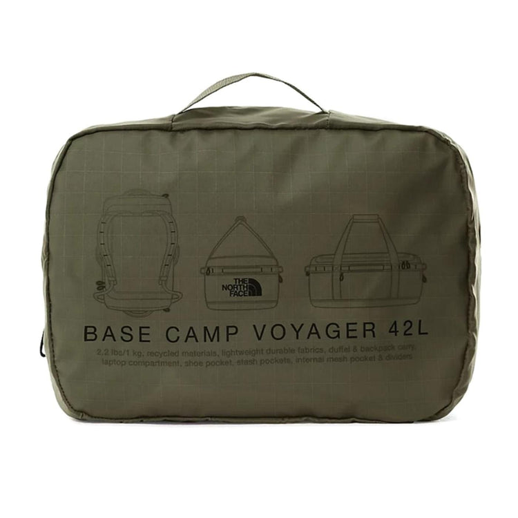 Base Camp Voyager Duffel 42L New Taupe Green / Tnf Black - Borsa / Zaino da Viaggio Verde NF0A52RQBQW1  THE NORTH FACE 