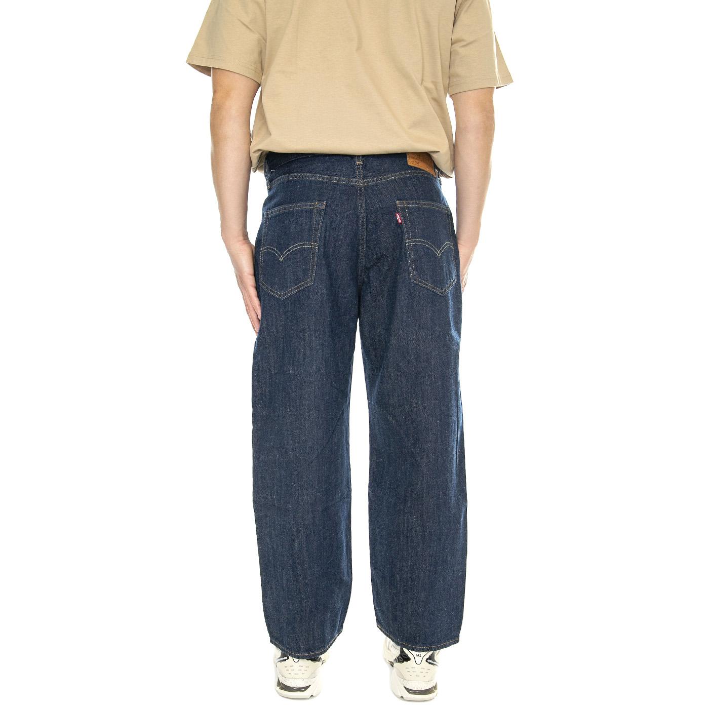 Stay Loose Pleated Crop Big Cap LTWT Dark Indigo Flat Finish - Pantaloni Denim Jeans Uomo Blu 39957-0010  LEVIS 