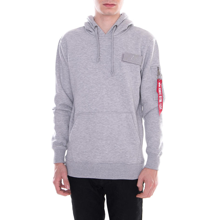 Hoody Heather Melange Grey 178314-17  ALPHA INDUSTRIES 
