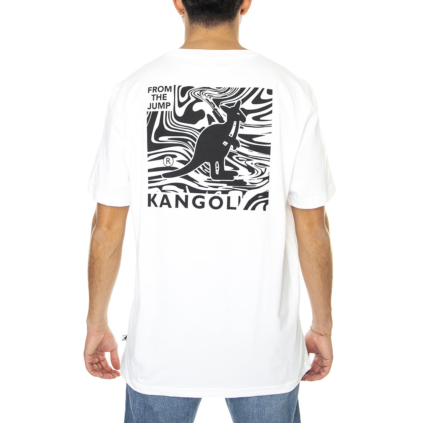 PSYC Heritage Natural - Maglietta Girocollo Uomo Bianca KAF22UTS218-129  KANGOL 