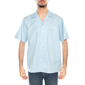 S/S Delray Shirt Icaria / White - Camicia Maniche Corte Uomo Blu I031465 3M3XX CARHARTT WIP 