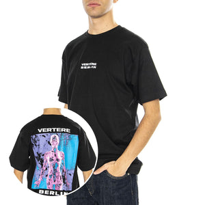 Faded T-Shirt Black - Maglietta Girocollo Uomo Nera VER-T267-BLK  VERTERE BERLIN 