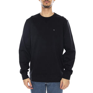 Sign Off Crew Black - Felpa Girocollo Uomo Nera 112350535  WRANGLER 