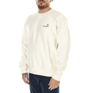 American Script Sweat Natural - Felpa Girocollo Uomo Bianca I025475.05XX . CARHARTT WIP 