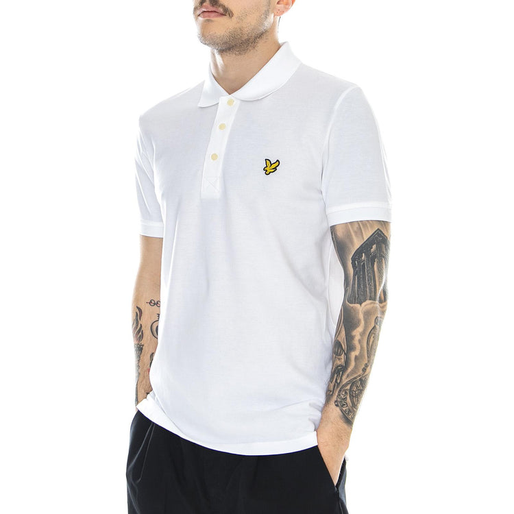 Logo Plain Polo - White - Polo Uomo Bianca SP400VB-626  LYLE & SCOTT 