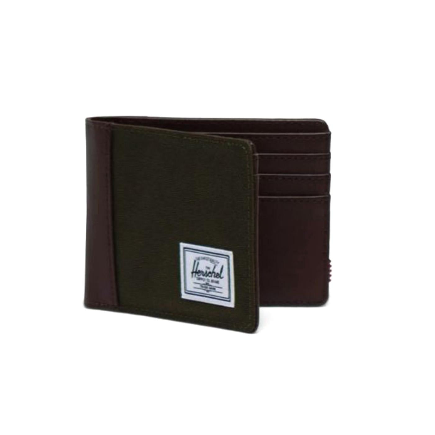 Hank Wallet Green / Chicory Coffee - Portafogli Multicolore 30068-04488-OS  HERSCHEL 