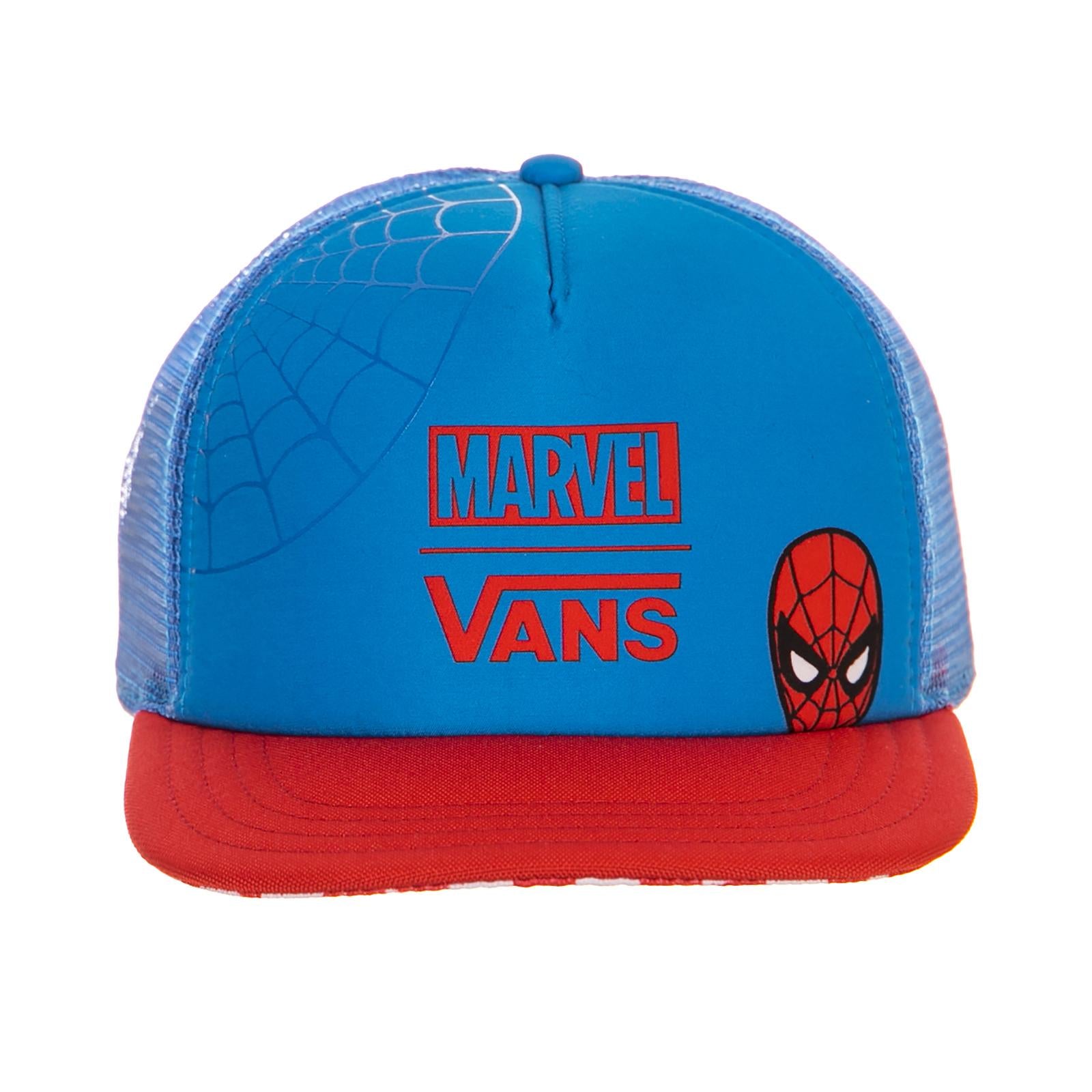 WM SPIDEY TRUCKER HAT INDIGO BUNTI VA3QXTRE2  VANS 