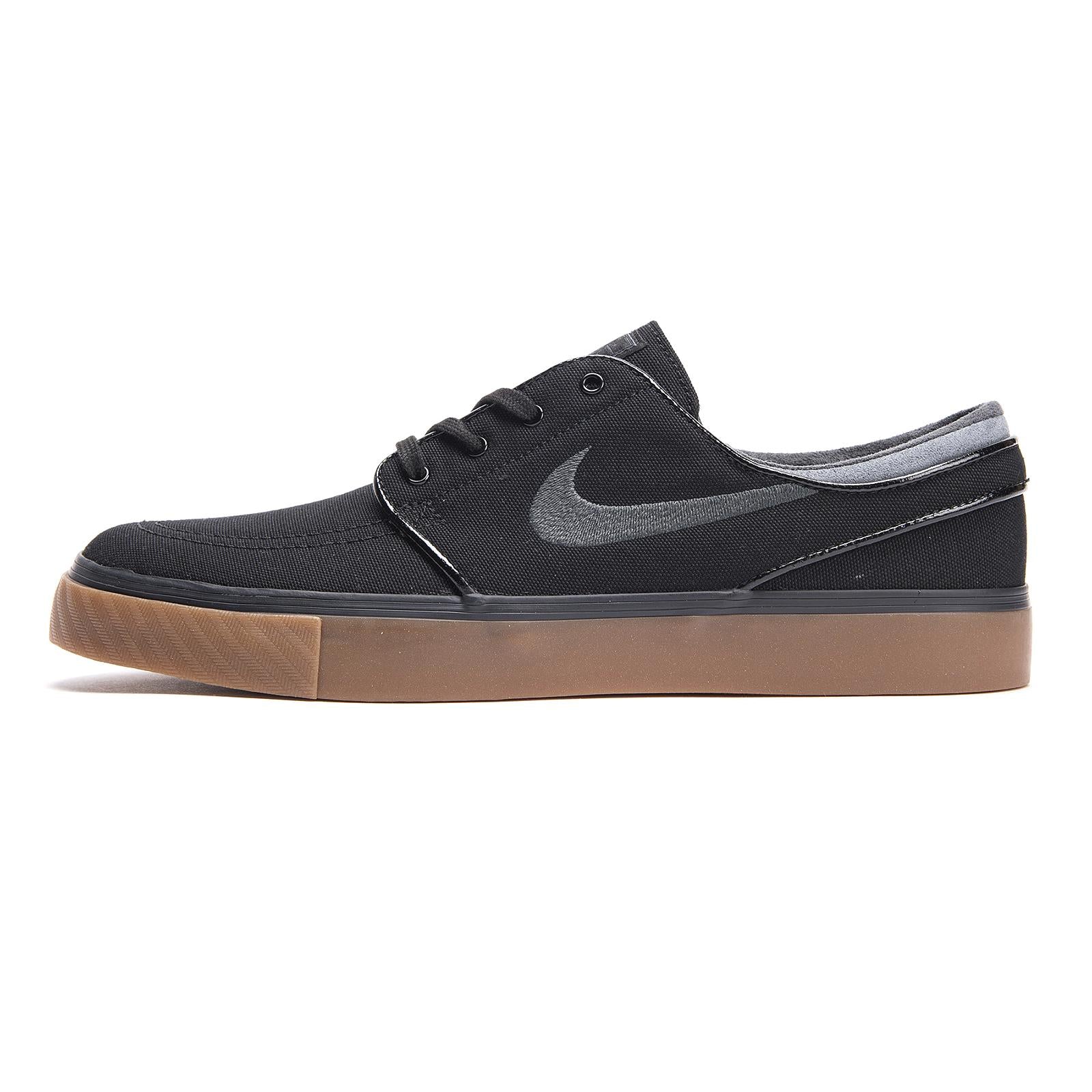 Men s Nike SB Zoom Stefan Janoski Canvas Skateboarding Shoe BLACK/ANTHRACITE-GUM MED BROWN 105254_4  NIKE 