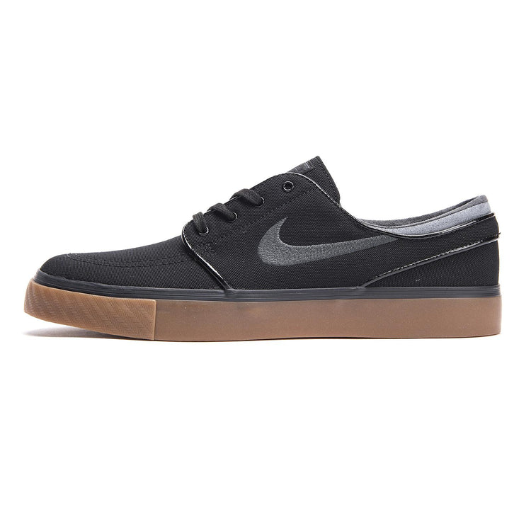 Men s Nike SB Zoom Stefan Janoski Canvas Skateboarding Shoe BLACK/ANTHRACITE-GUM MED BROWN 105254_4  NIKE 