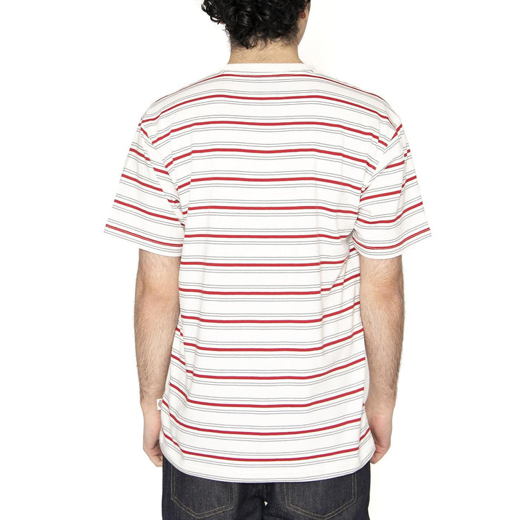 Lewistown Stripe SS Tee Egret - Maglietta Girocollo Uomo Multicolore DK0A4Z8SC481  DICKIES 