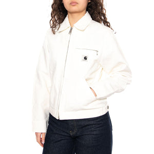 W' OG Detroit Jacket Wax / Wax - Giacca Donna Bianca I034844 0DJ02 CARHARTT WIP 