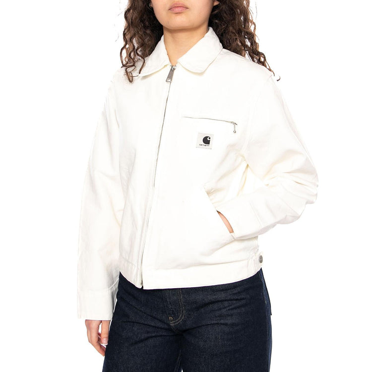 W' OG Detroit Jacket Wax / Wax - Giacca Donna Bianca I034844 0DJ02 CARHARTT WIP 