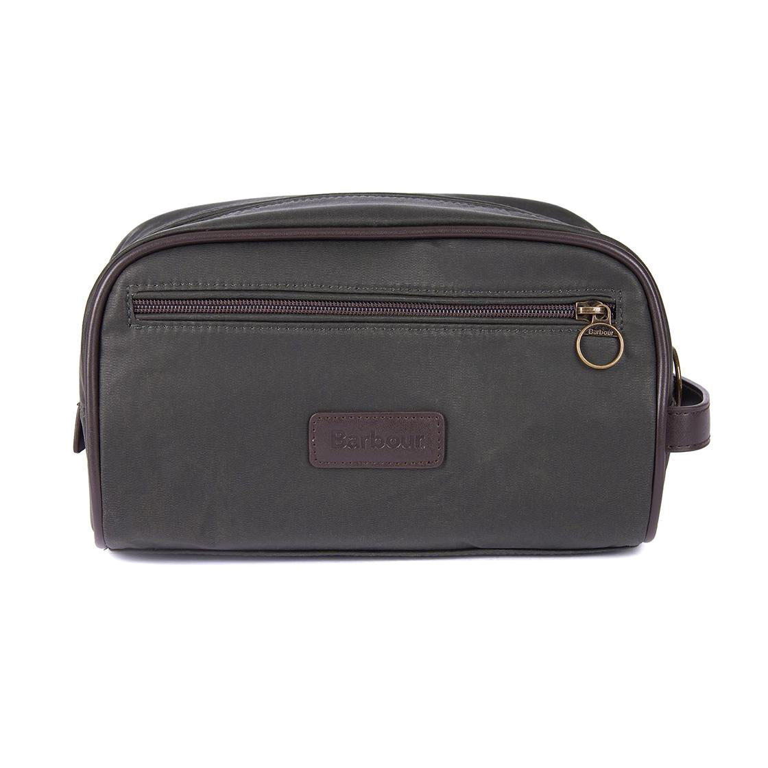 Wax Washbag Olive Brown - Borsello Marrone 222MMAC0404-OL71  BARBOUR 