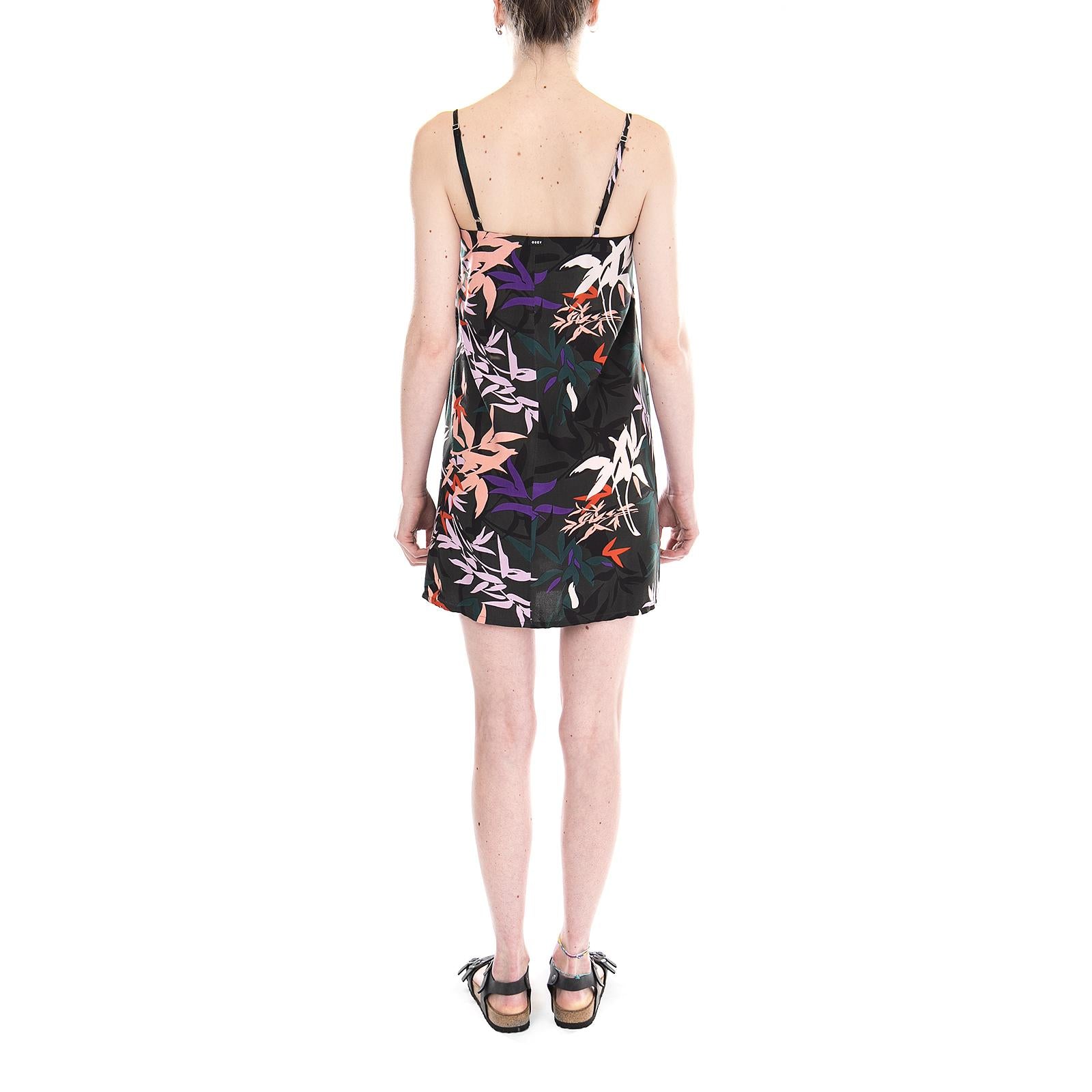 CALYX DRESS BLACK MULTI 401500220-BKM  OBEY 