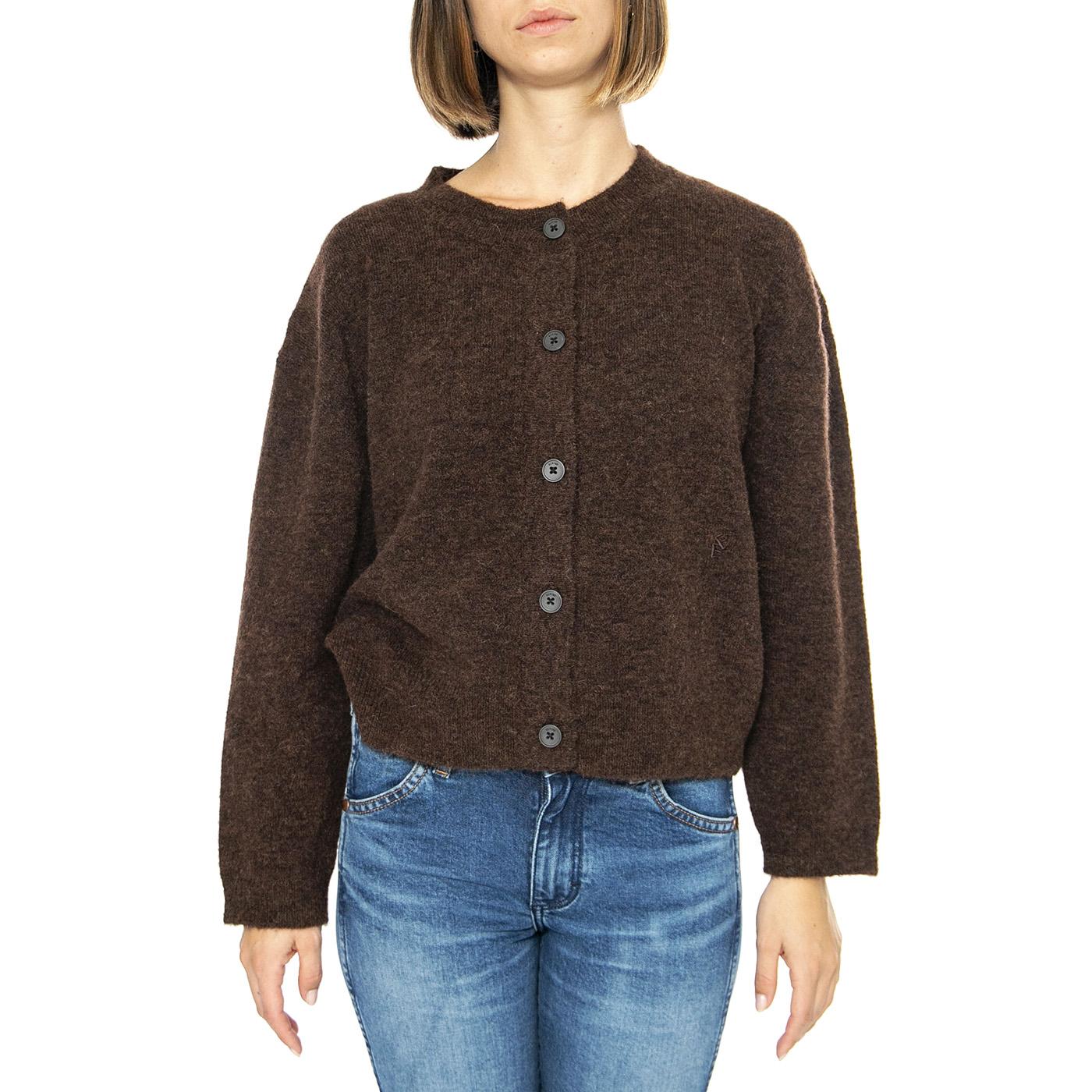 Erna Dark Brown - Cardigan Donna Marrone 331300-234  ELVINE 