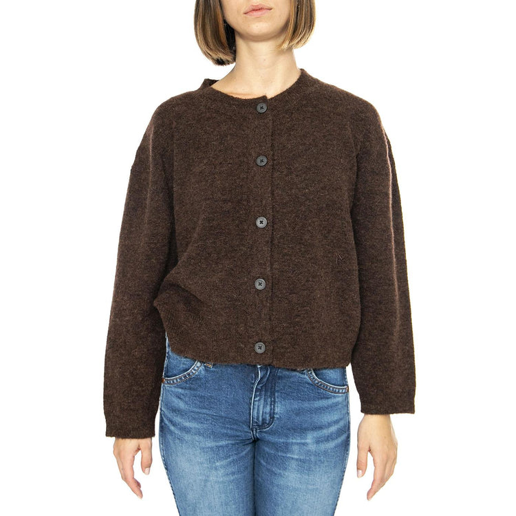 Erna Dark Brown - Cardigan Donna Marrone 331300-234  ELVINE 