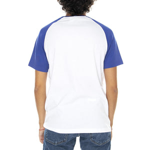 La Usa T-Shirt - White / Blue - Maglietta Girocollo Uomo Bianca / Blu 303SIW0-627N  KAPPA 