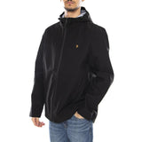 Rhodes Hooded Jacket - Veste Homme à Capuche Noir FARAH