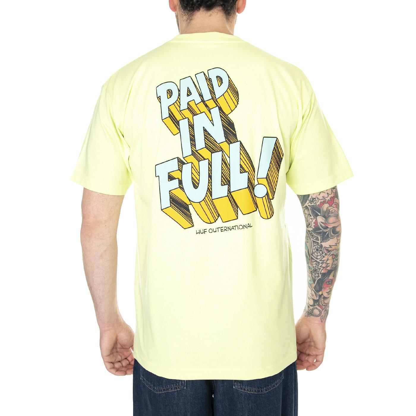 Master Plan S/S Tee Lime - Maglietta Girocollo Uomo Verde TS01942-LIME  HUF 