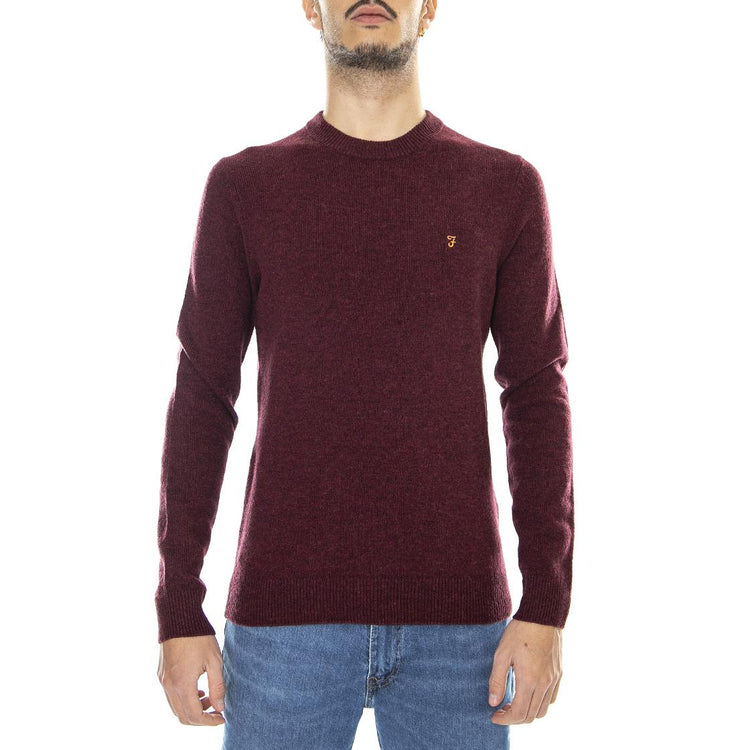 Birchall - Maglione Girocollo Uomo Bordeaux / Farah Red F4GFB042-626  FARAH 