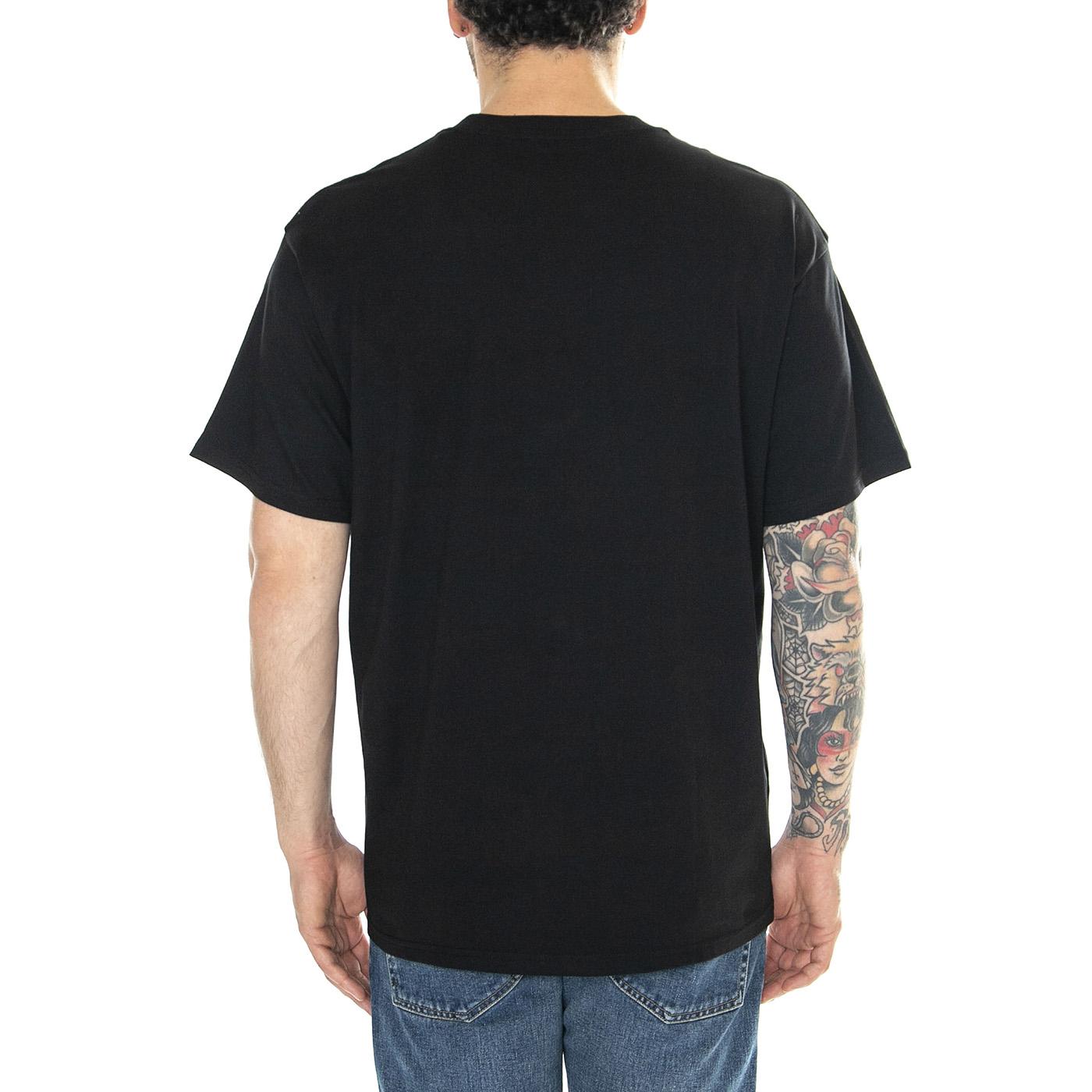 S/S Script Embroidery T-Shirt Black / White - Maglietta Girocollo Uomo Nera I030435_0D2_XX  CARHARTT WIP 