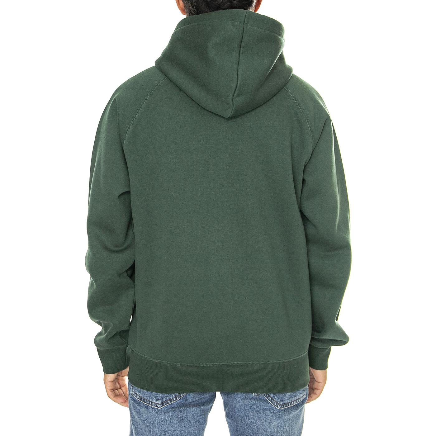Hooded Chase Jacket Sycamore Tree / Gold - Felpa con Cappuccio Uomo Verde I033664.2CXXX  CARHARTT WIP 