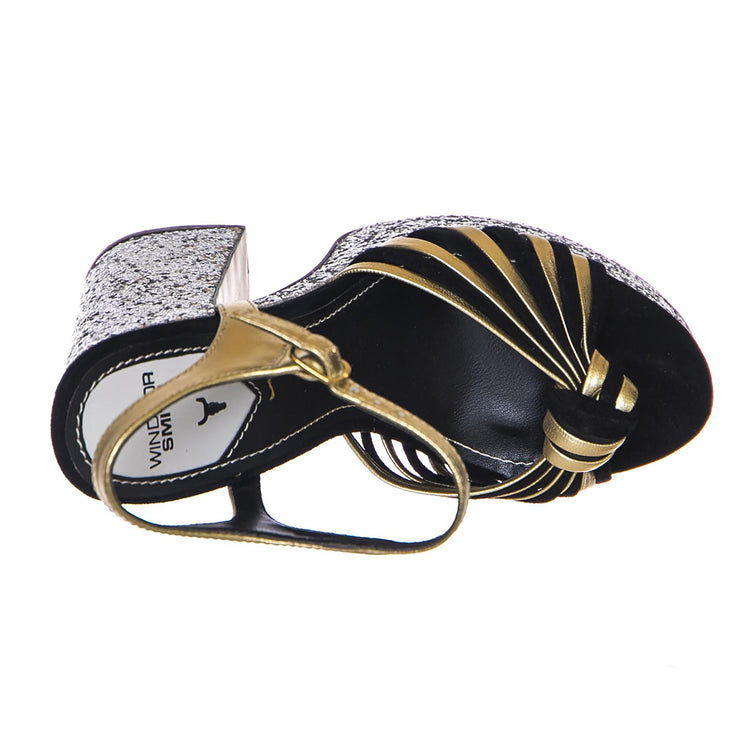 Roxie Sandals - Gold / Black / Silver - Sandali Alti Donna Multicolore WSSROXIE-GLD  WINDSOR SMITH 