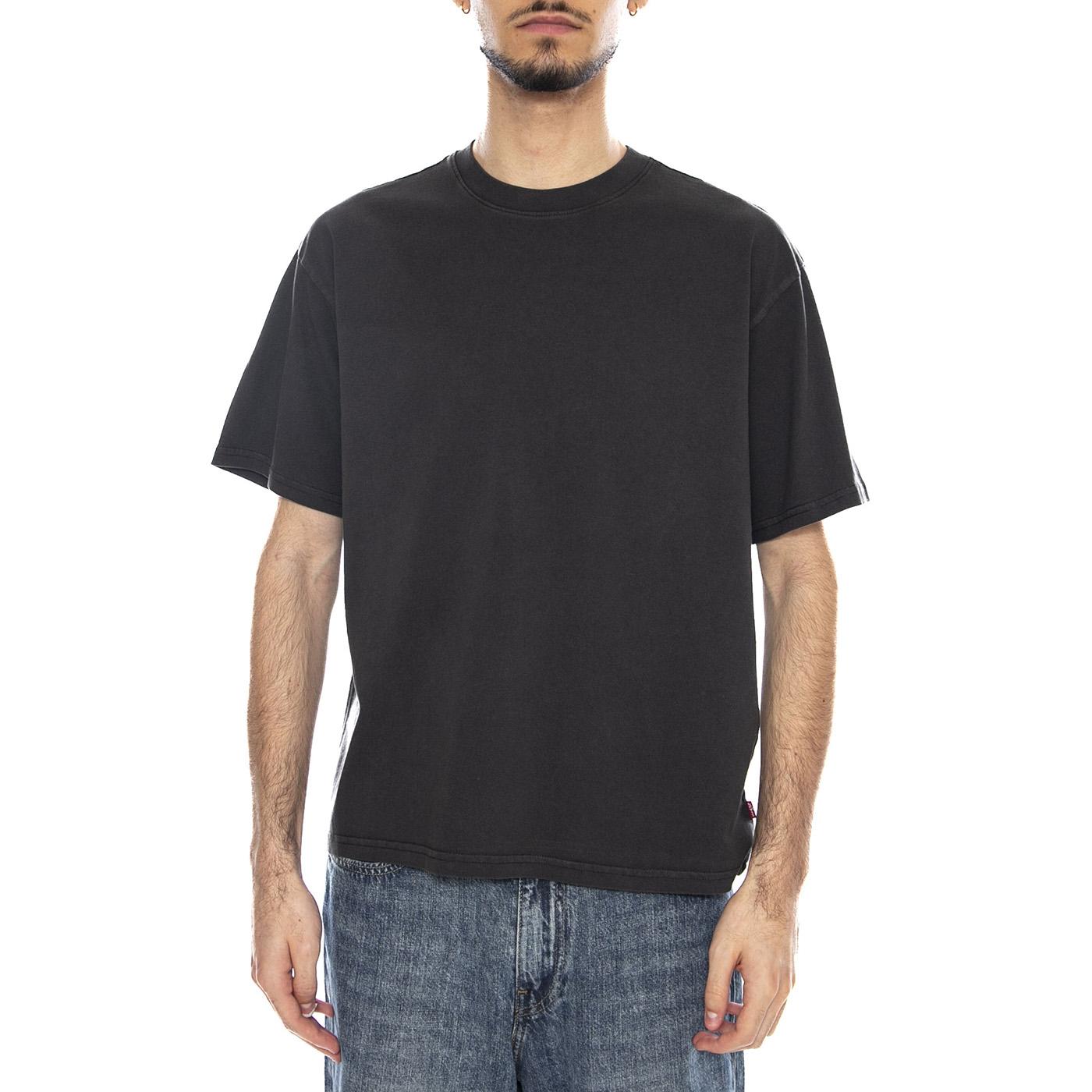 Boxy SS Tee - Garment Dye Jet Black - Maglietta Girocollo Uomo Nera 0049F 0025 LEVIS 