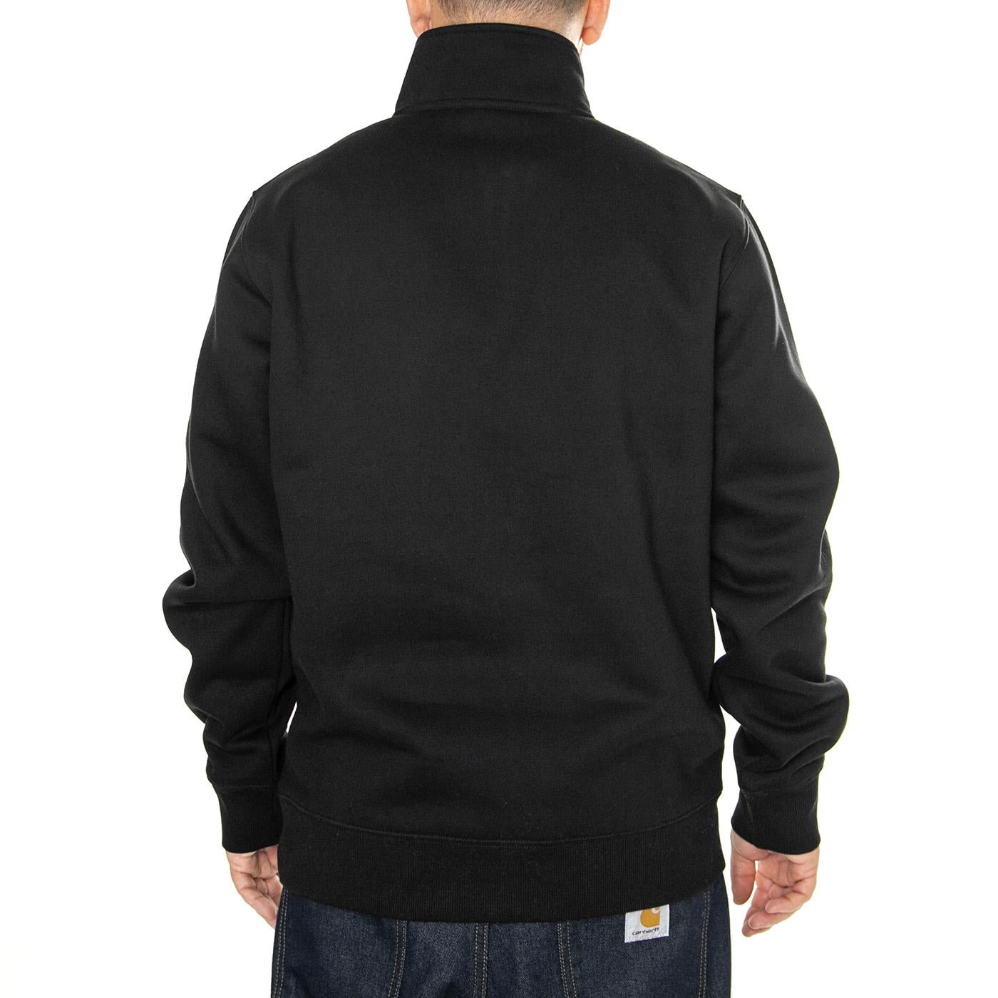 Chase Neck Zip Sweat Black / Gold - Felpa Uomo Nera I033665.00FXX  CARHARTT WIP 