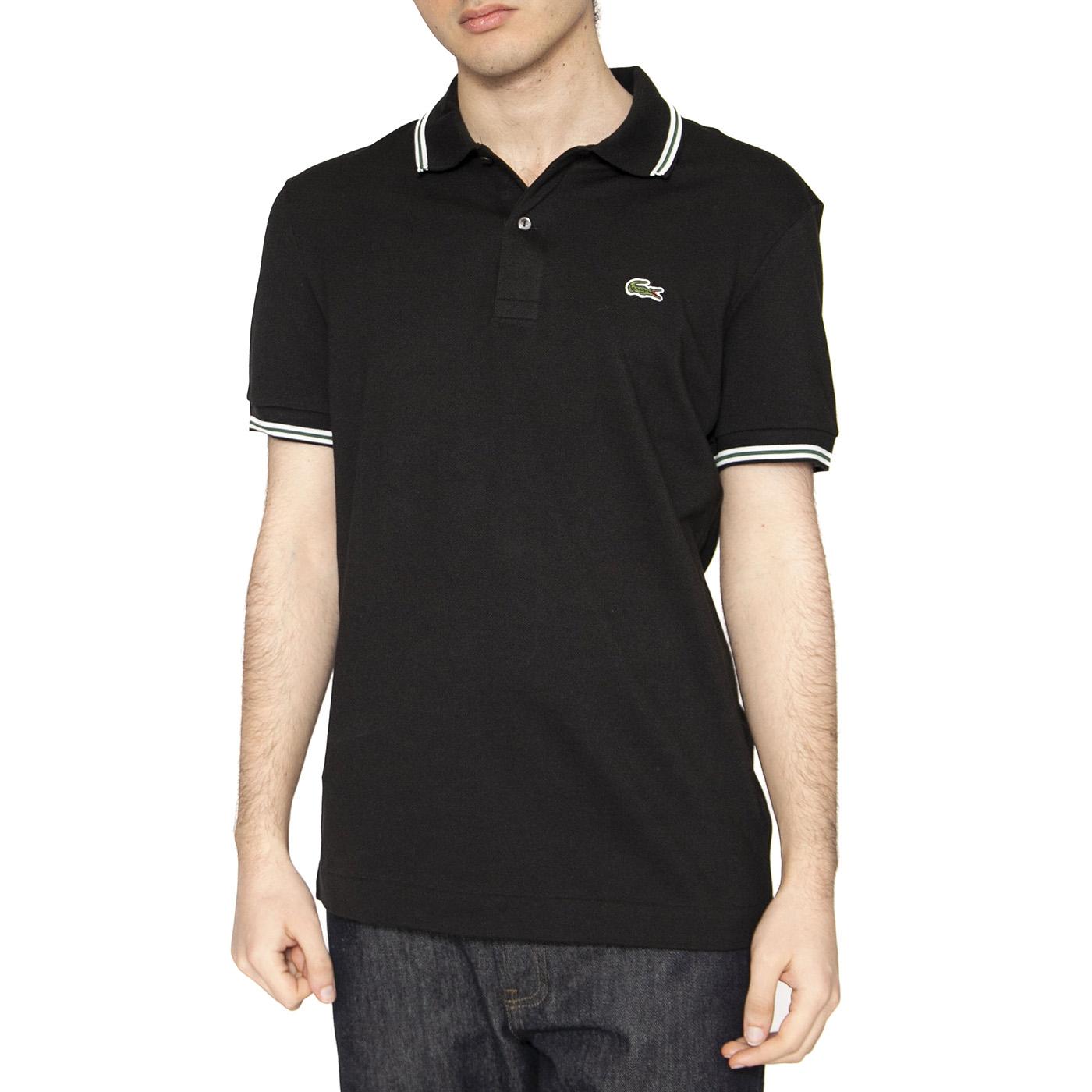 Maglietta M/C 031 Black Polo Shirt - Polo Uomo Nera PH9875-031  LACOSTE 