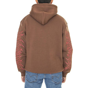 Graffpunk Hoodie Brown - Felpa con Cappuccio Uomo Marrone HDY0084BRO  DOOMSDAY 