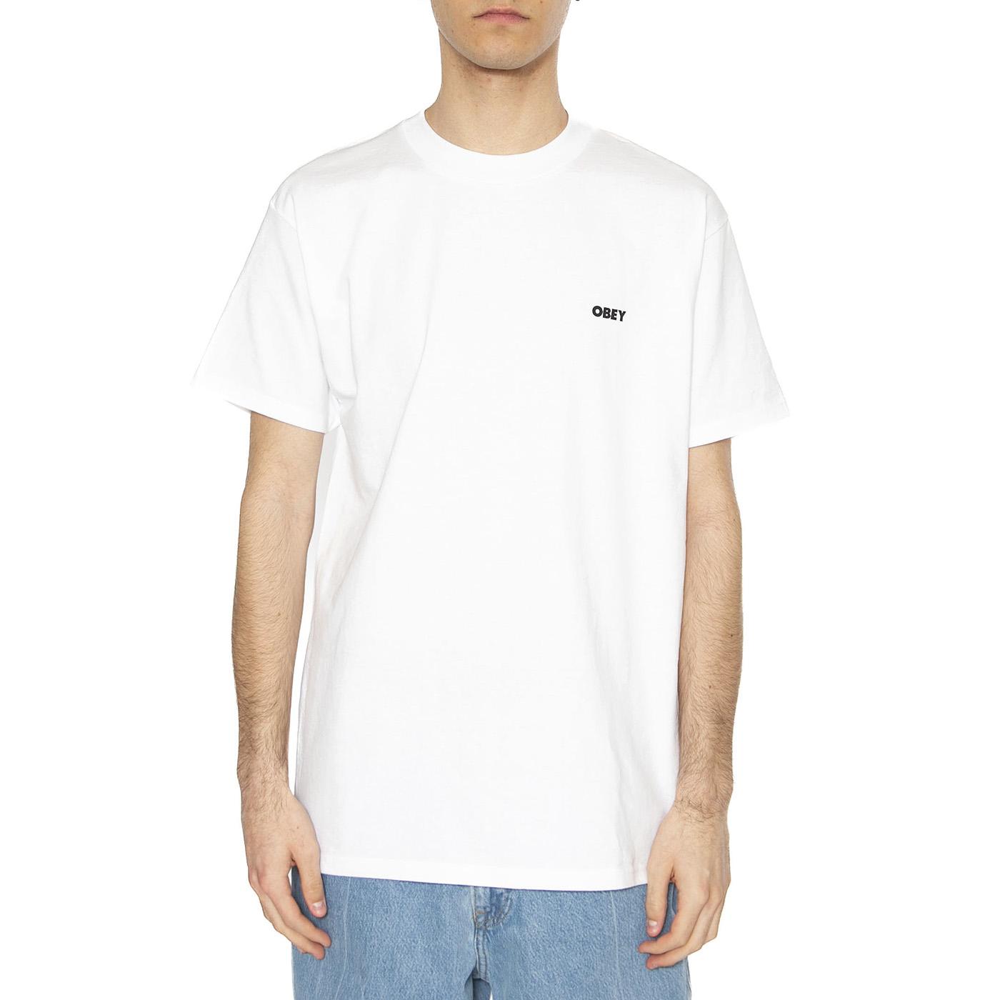 Obey Make Art Not War Tee White - Maglietta Girocollo Uomo Bianca 165264062-WHT  OBEY 