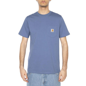 S/S Pocket T-Shirt Blue Iris - Maglietta Girocollo Uomo Blu I030434.976XX  CARHARTT WIP 