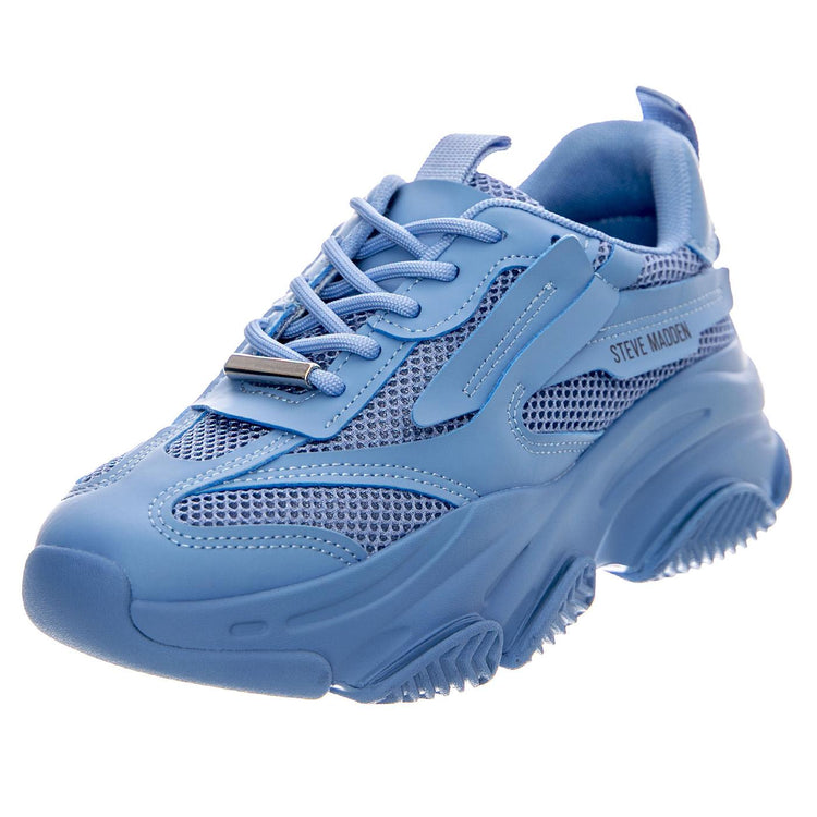 Possession Ice Blue - Scarpe Stringate Profilo Basso Donna Blu SMPPOSSESSION-ICE  STEVE MADDEN 